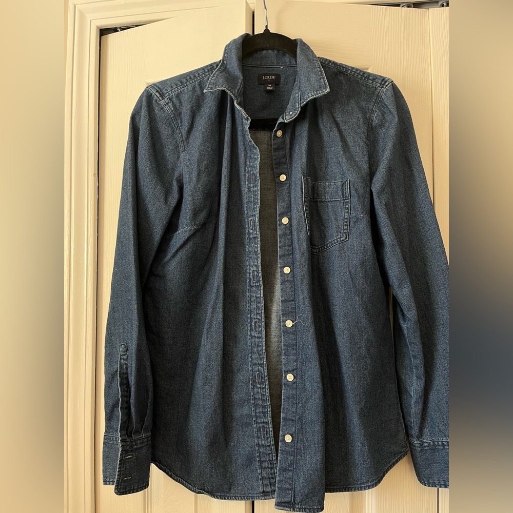 J. Crew Women's Denim Button Down Shirt